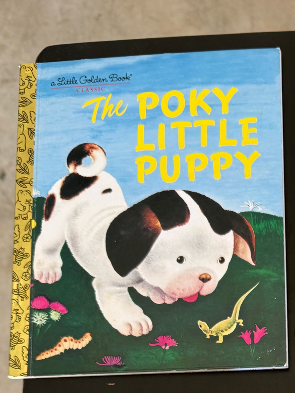 Little Golden Book: The Poky Little Puppy — White & Black Cover